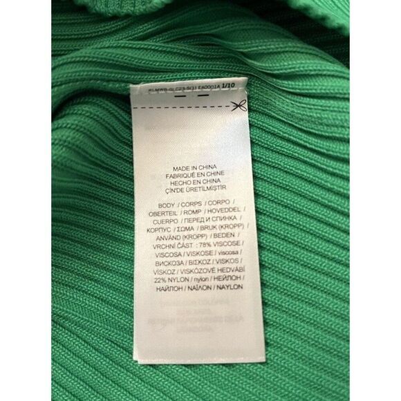 Lauren Ralph Lauren PXS Emerald Green Knit Bodycon Dress Pullover NWT $185 - Picture 6 of 6